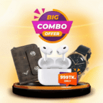 Premium Leather Wallet, Earbuds Pro & Luxury Wrist Watch!