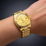 Luxury Silver / Gold Tone Day-Date Men's Watch - Image 3